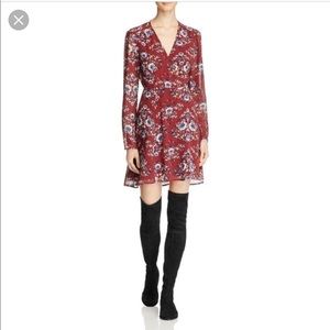 Wayf floral wrap dress